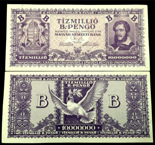 Banknote collection - HUNGARY TIZMILLIO 10 MILLION 